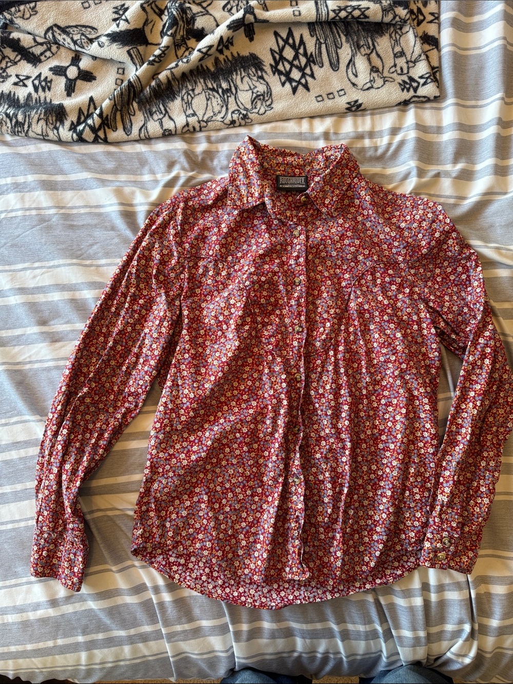 Rough Rider Floral Button-Up Shirt